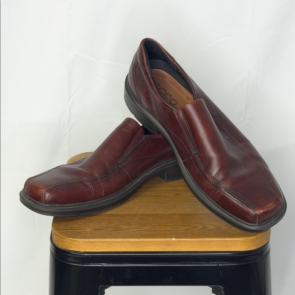 Men's Ecco Helsinki Rich Brown Slip-On Loafers